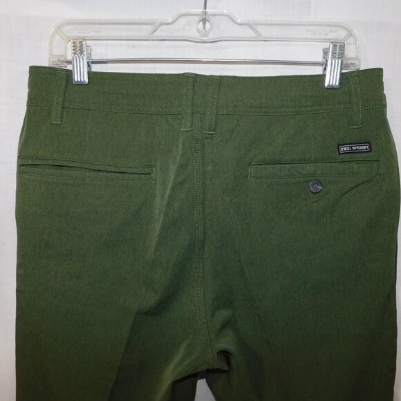 MEN 31 RESERVE HEATHER 19" HYBRID SHORTS New with Tag Olive Green Above the Knee - Picture 9 of 10
